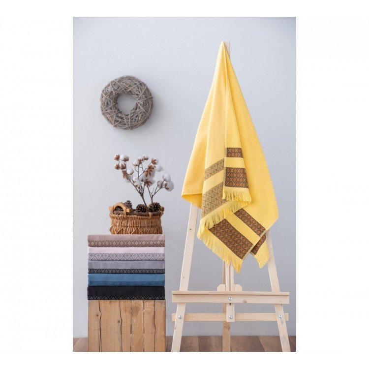 Twins Havlu 75x150 Sarı