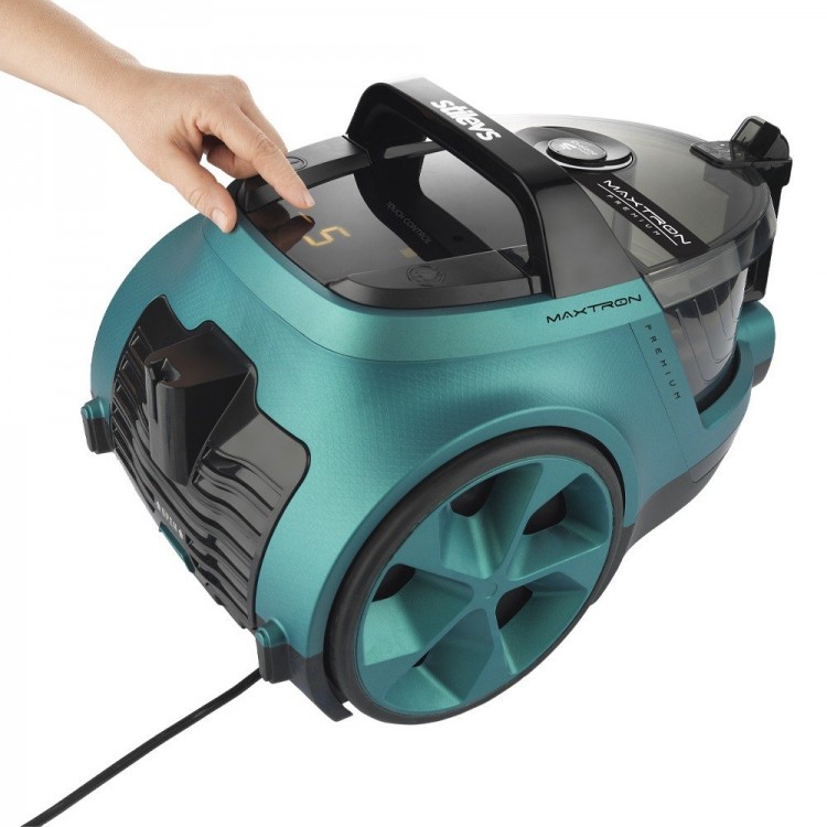 MAXTRON PREMIUM ELEKTRİKLİ SÜPÜRGE SİYAH-SEDEFLİ MAVİ