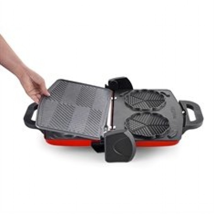 Kırmızı Nostalgie Waffle ve Tost Makinesi